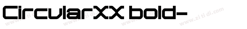 CircularXX bold字体转换